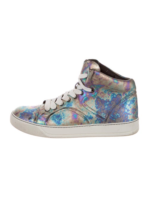 Lanvin Printed Sneakers Grey