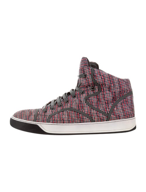 Lanvin Printed Sneakers Red