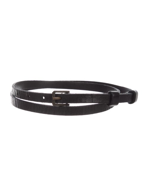 Lanvin Leather Hip Belt Black