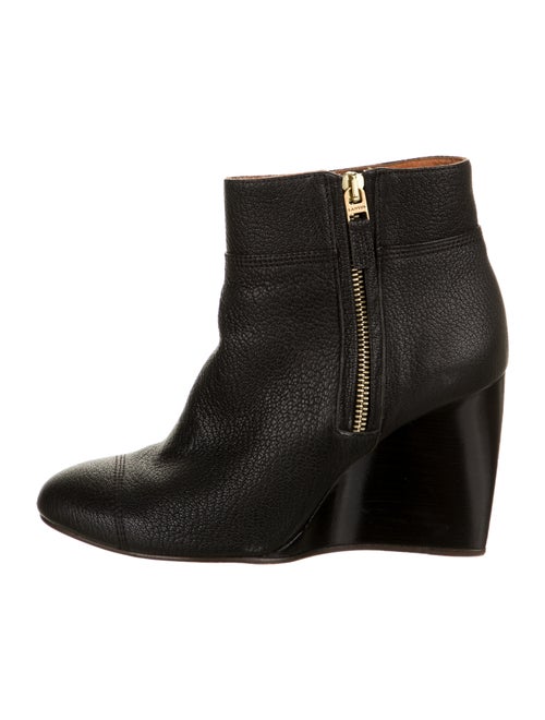Lanvin Leather Boots Black
