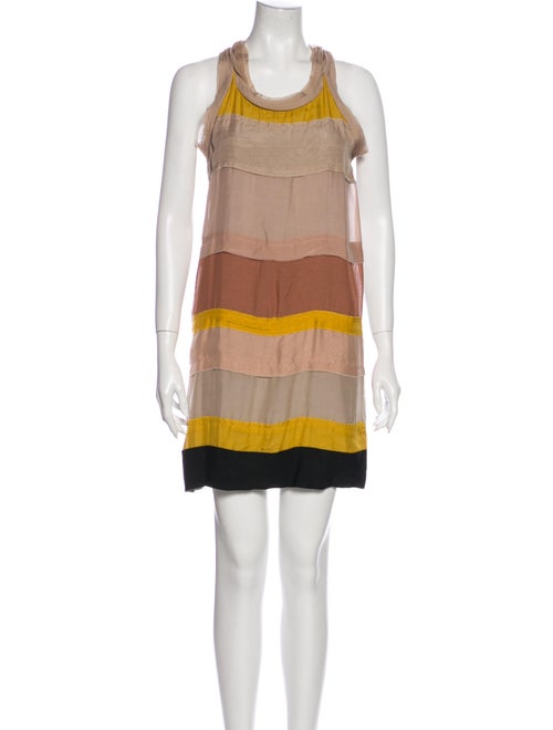 Lanvin Striped Mini Dress