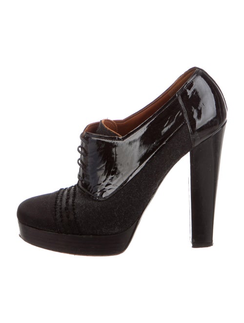 Lanvin Lace-Up Boots Black