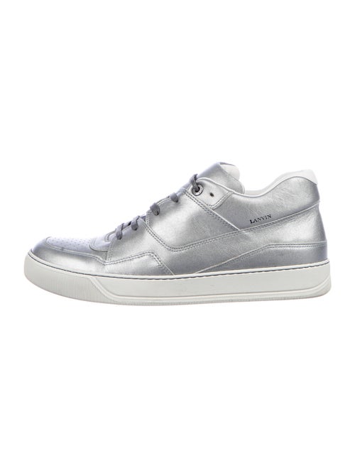 Lanvin Leather Sneakers Metallic