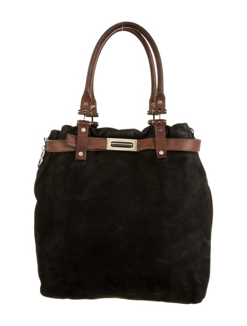 Lanvin Leather Belted Tote Black