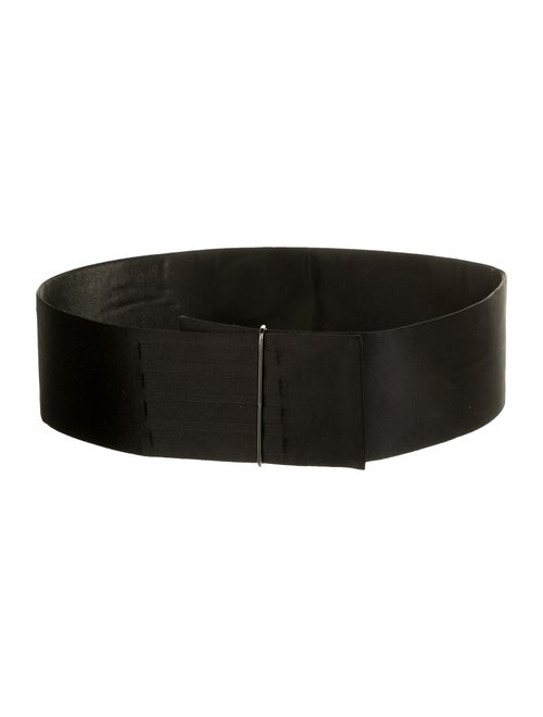 Lanvin Satin Waist Belt Black
