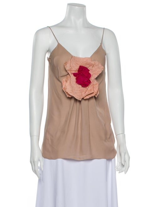 Lanvin Silk Scoop Neck Top
