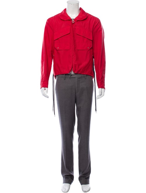 Lanvin Lightweight Zip-Up Jacket red