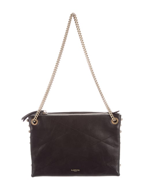 Lanvin Leather Shoulder Bag Black