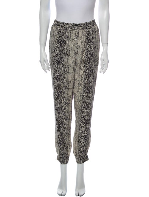 Lanvin Silk Skinny Leg Pants Black