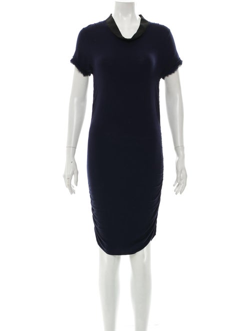 Lanvin Short Sleeve Knee-Length Dress