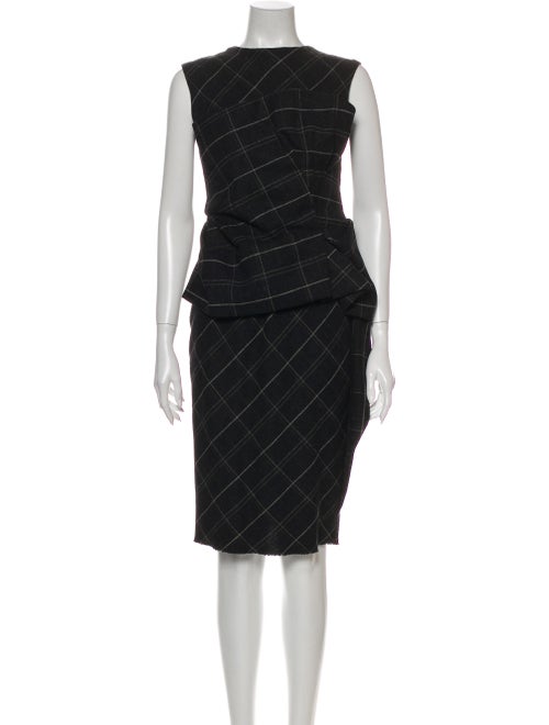 Lanvin Wool Midi Length Dress Wool