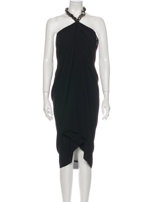 Lanvin Silk Long Dress Black
