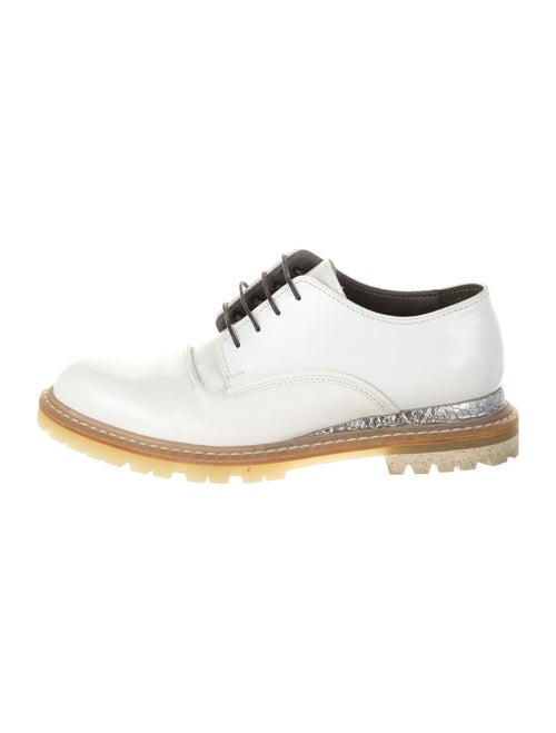 Lanvin Leather Derby Shoes White