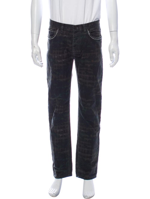 Lanvin Printed Pants Green