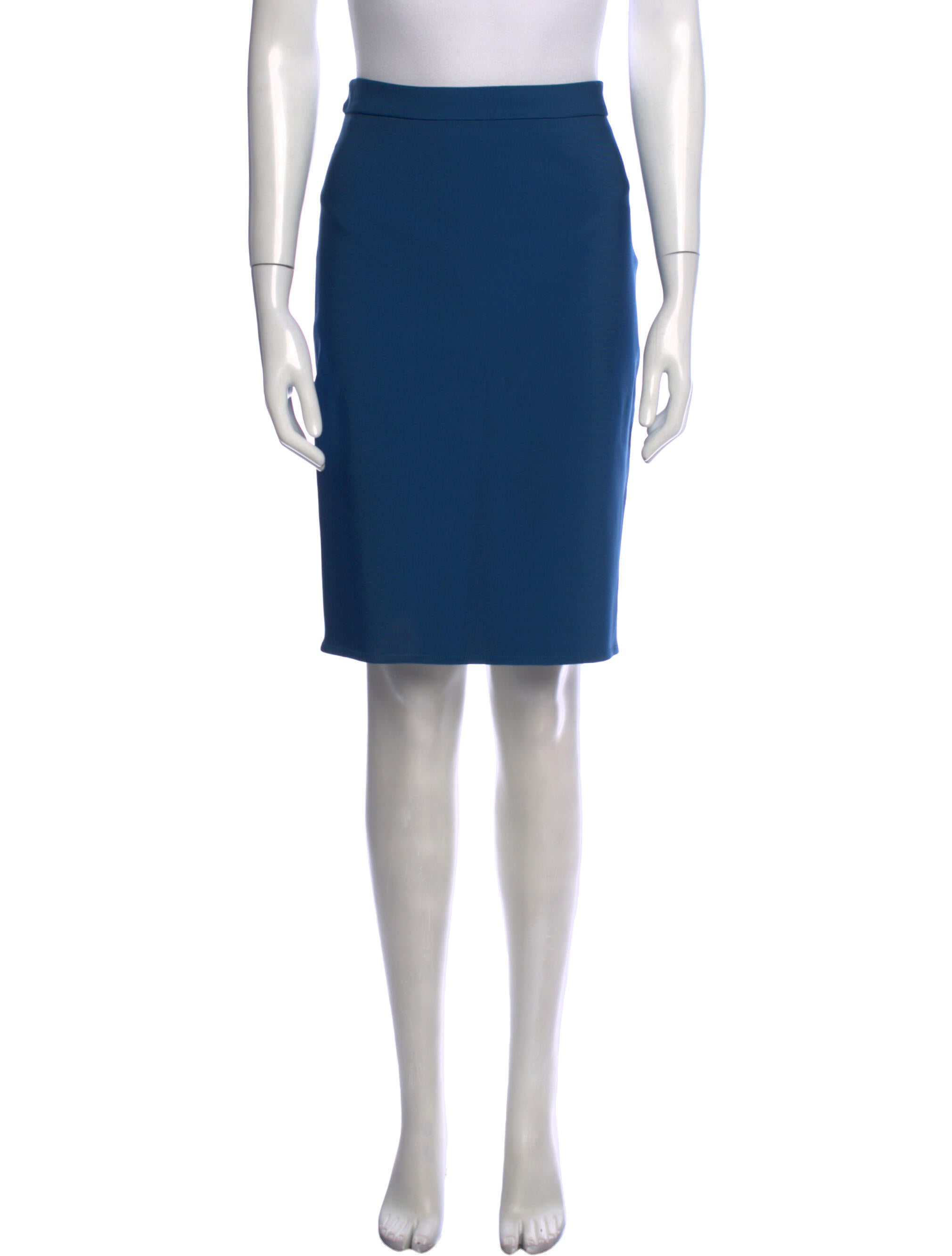 LANVIN Fall 2014  US 4 / FR 36 Black Pleated Pencil Skirt