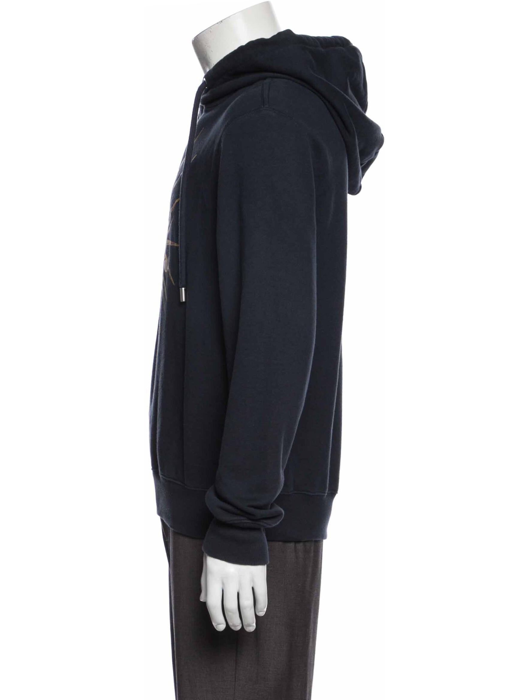 Lanvin Graphic Print Crew Neck Hoodie