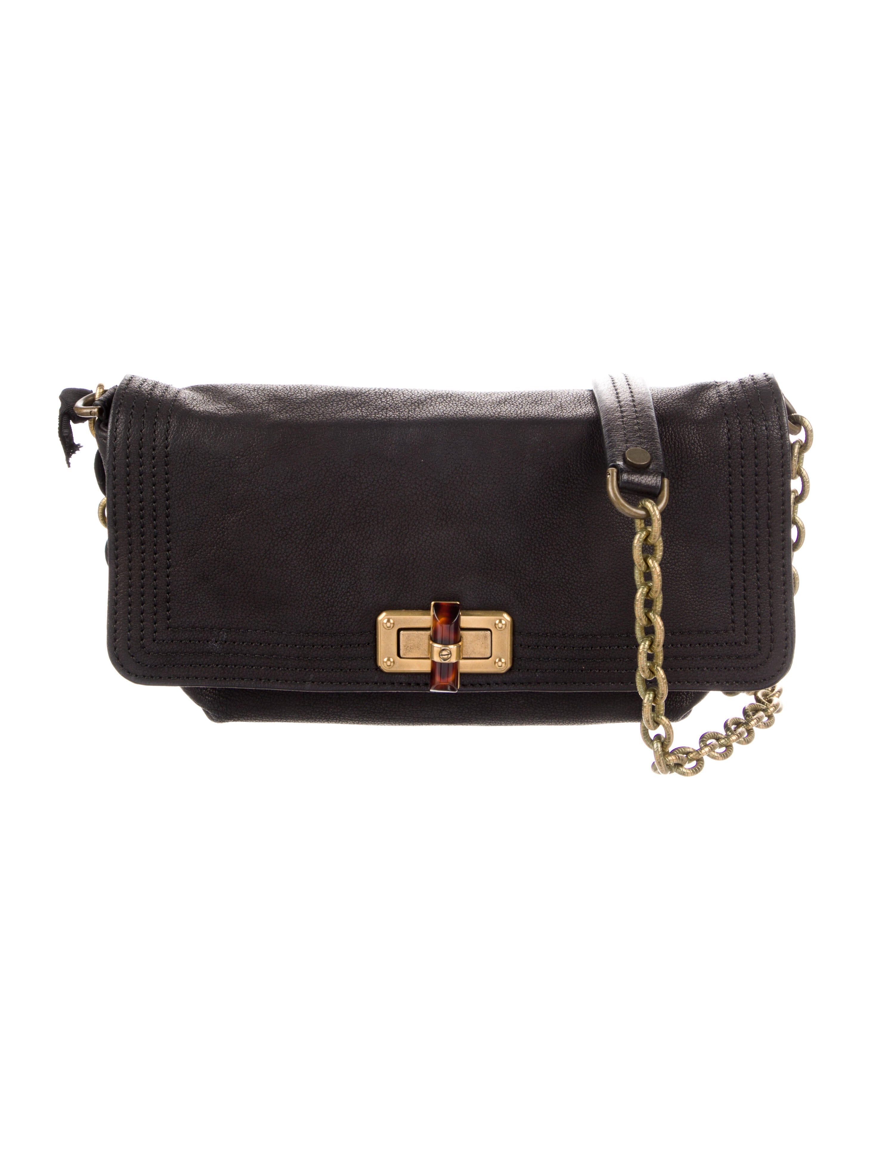 Lanvin ChainLink Crossbody Bag Black Crossbody Bags, Handbags