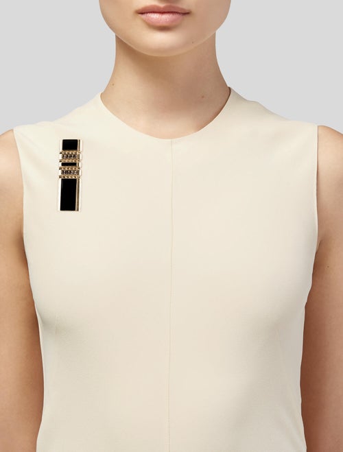 Lanvin Crystal & Enamel Brooch