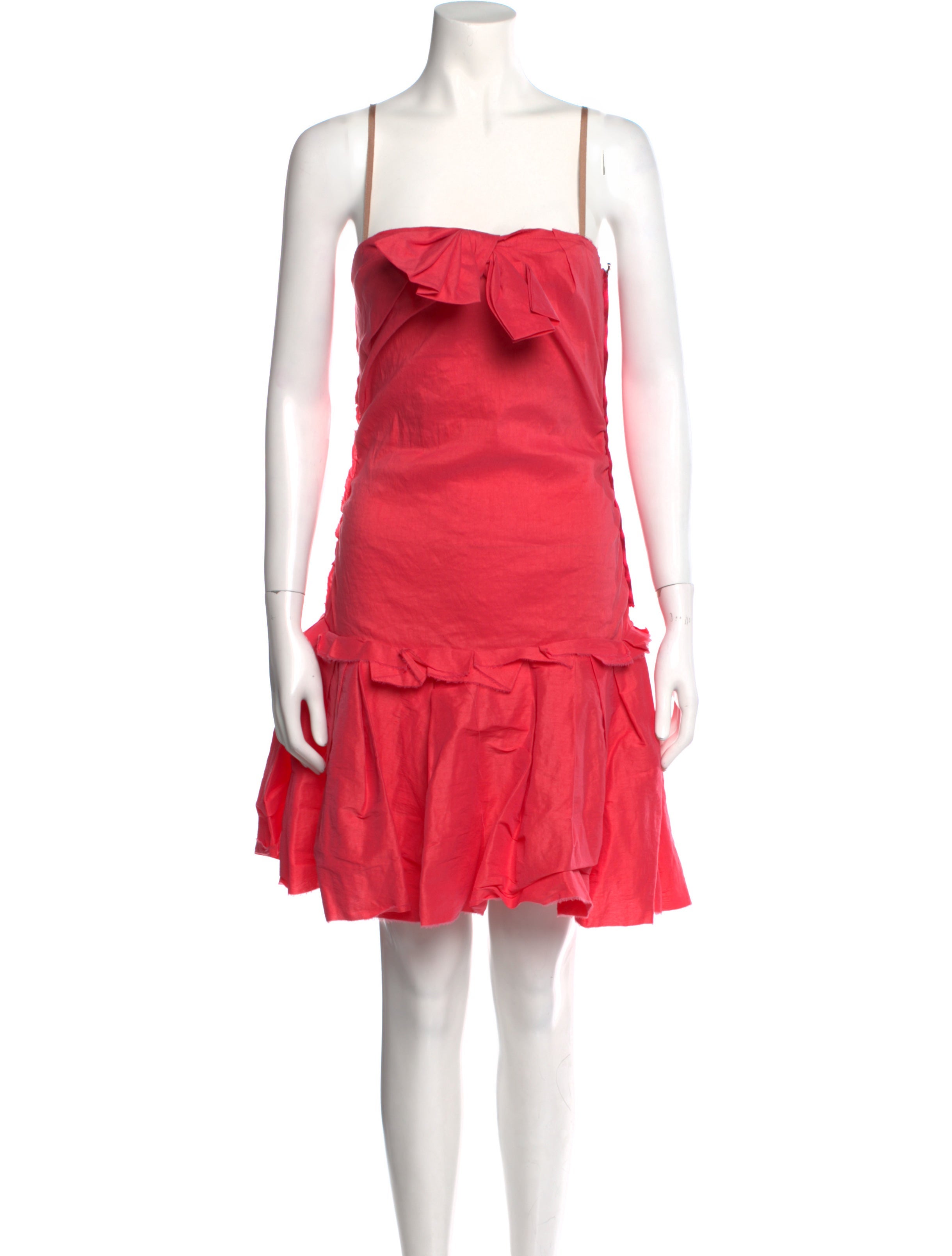 Lanvin Square Neckline Mini Dress