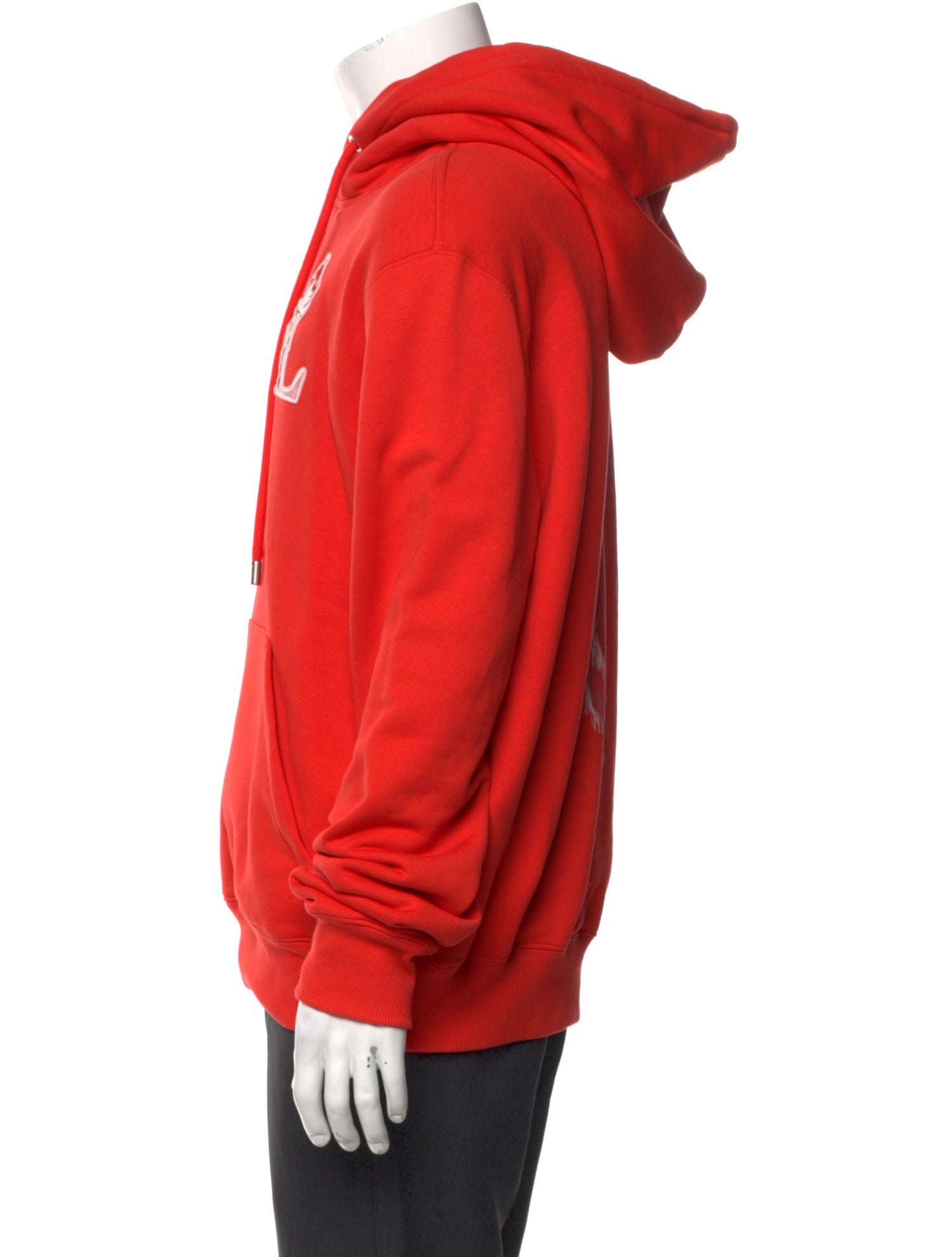 Lanvin Graphic Print V-Neck Hoodie w/ Tags