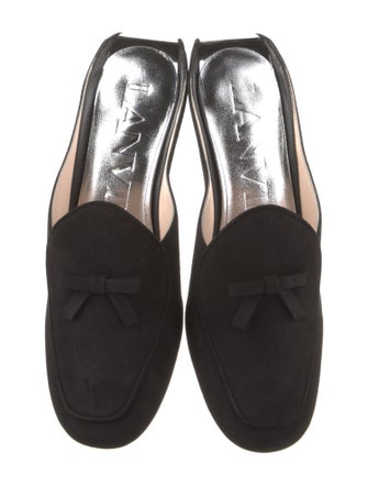 Lanvin Suede Printed Mules