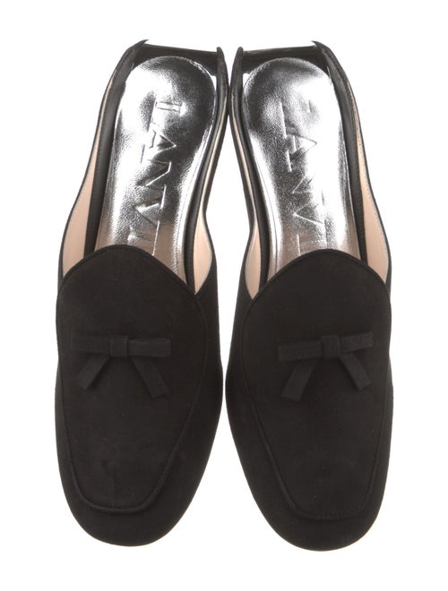 Lanvin Suede Printed Mules