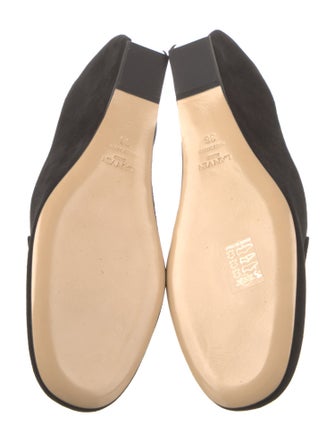 Lanvin Suede Printed Mules