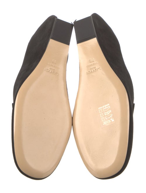 Lanvin Suede Printed Mules