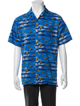 Lanvin Printed Short Sleeve Shirt