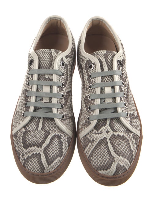 Lanvin Python Animal Print Sneakers
