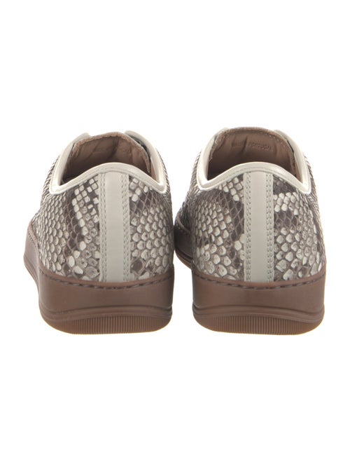 Lanvin Python Animal Print Sneakers