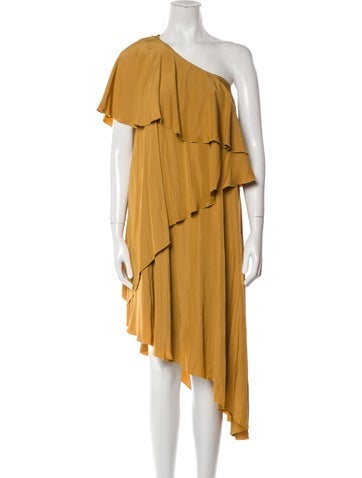 Lanvin Dresses One-Shoulder Midi Length Dress Us4, Fr36 | S