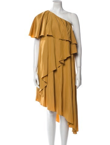 Lanvin Dresses One-Shoulder Midi Length Dress Us2, Fr34 | XS