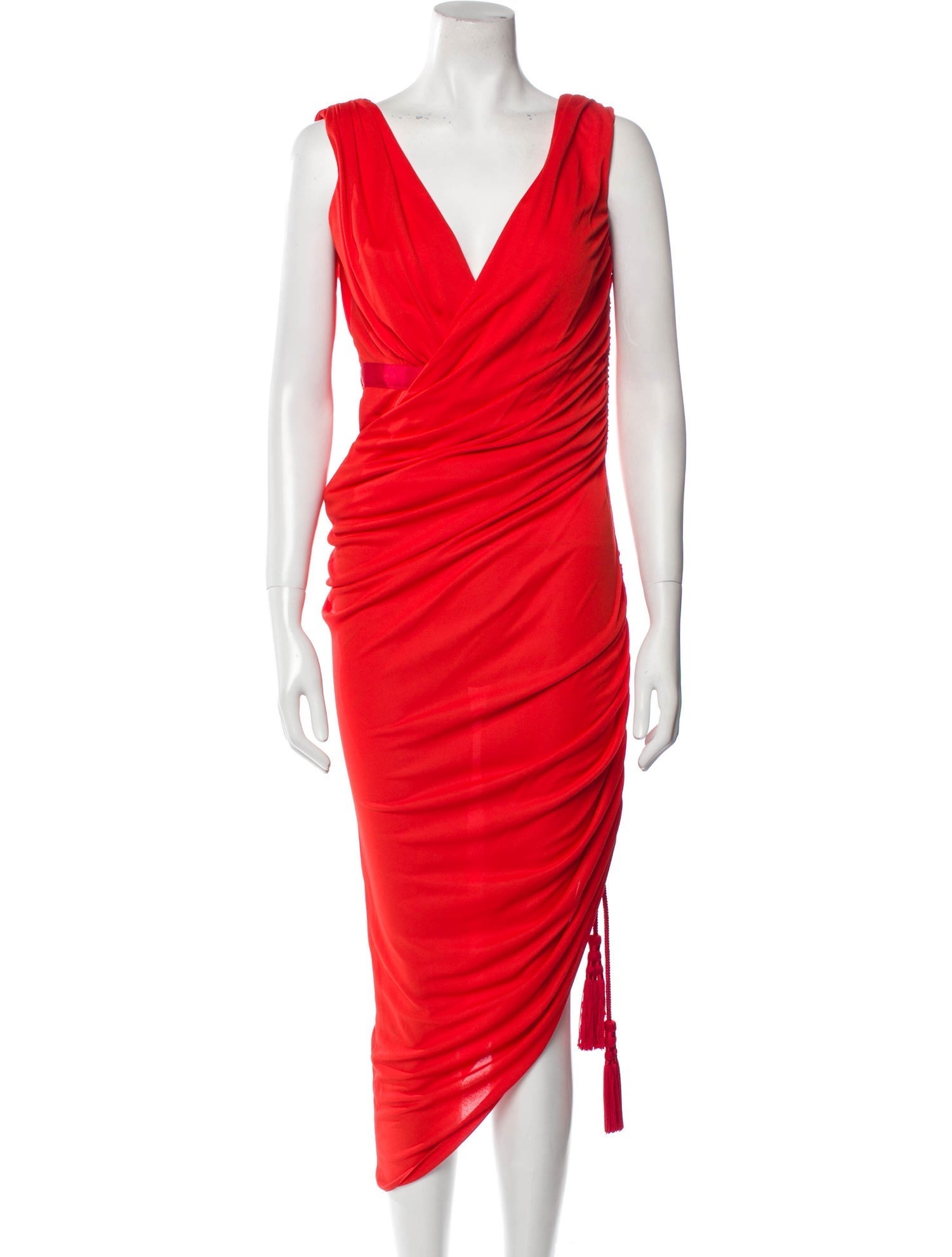 Lanvin V-Neck Long Dress
