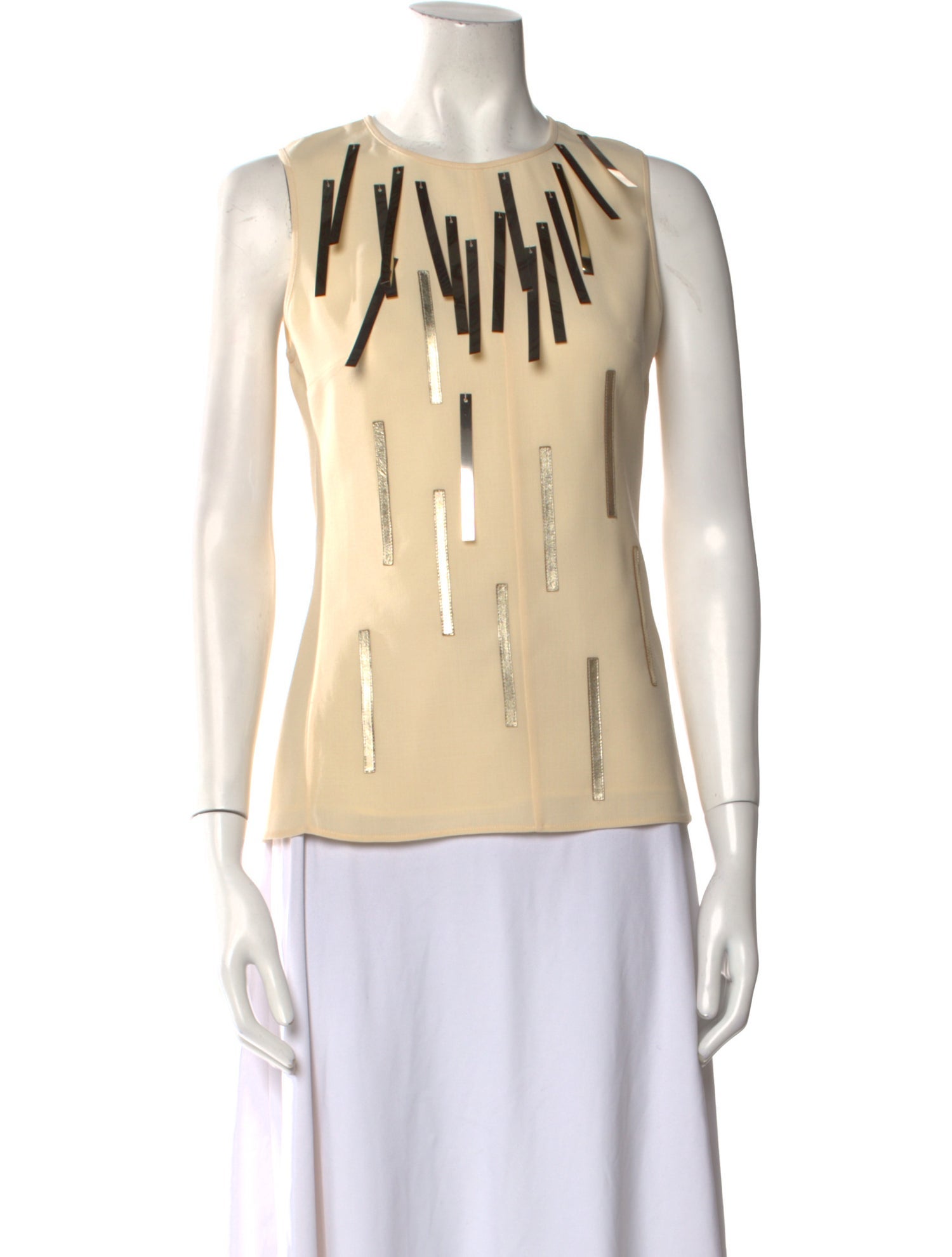 Lanvin Graphic Print Crew Neck Top