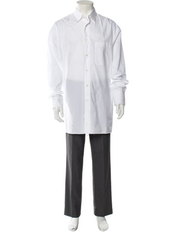 Lanvin Casual Shirts Long Sleeve Dress Shirt Us15.5, It39 | M