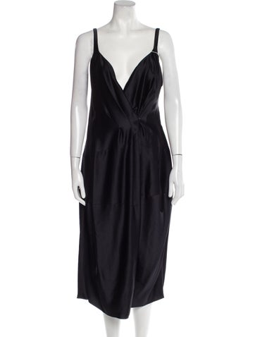 Lanvin Dresses V-Neck Long Dress Us6, Fr38 | M