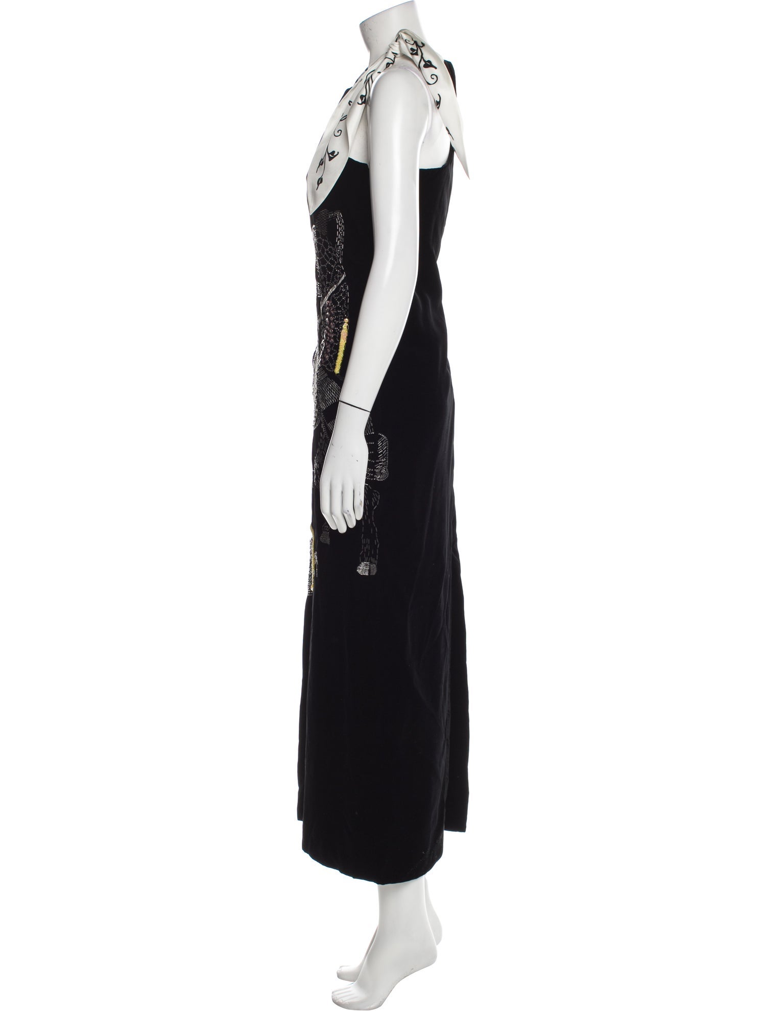 Lanvin Printed Long Dress w/ Tags