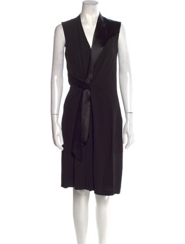 Lanvin Dresses V-Neck Midi Length Dress Us6, Fr38 | M