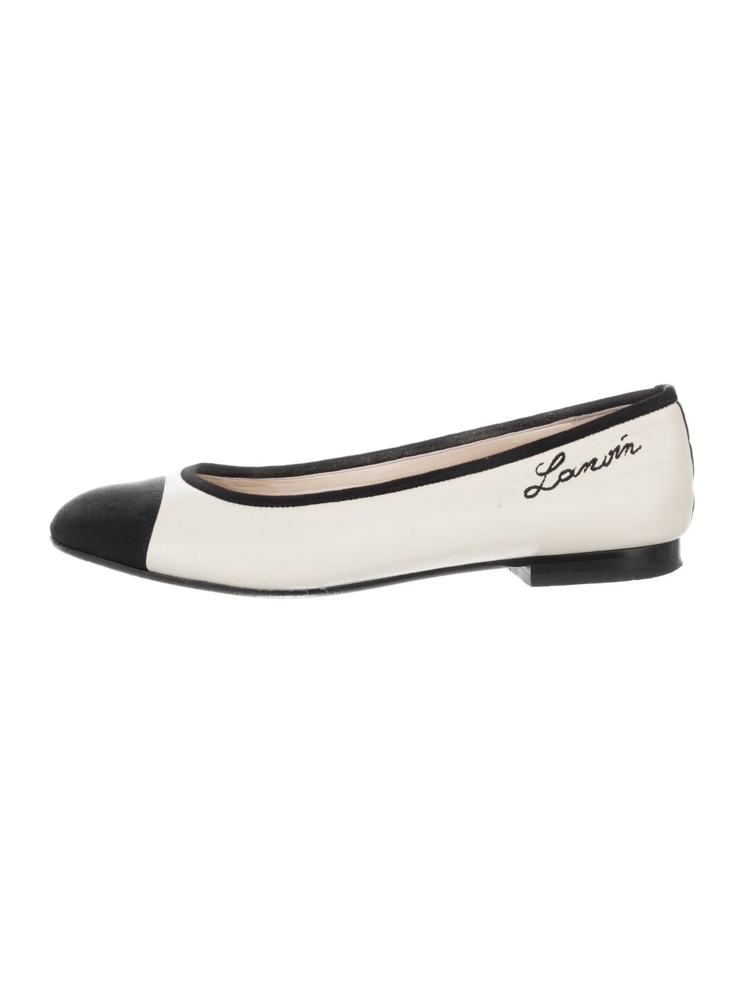 Lanvin Black Calfskin Ballet Flats main image 1