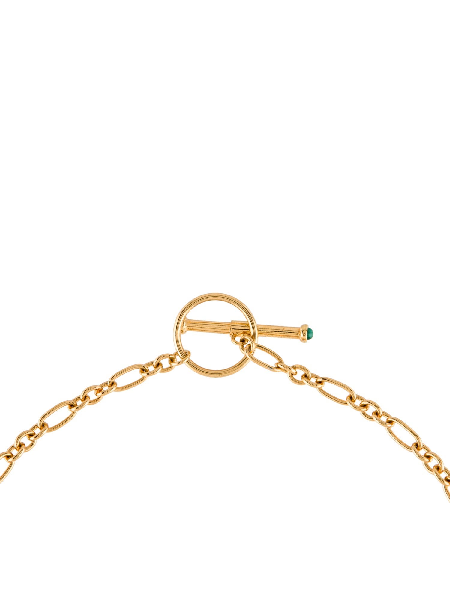 Lanvin Multi-Stone Pen Pendant Necklace