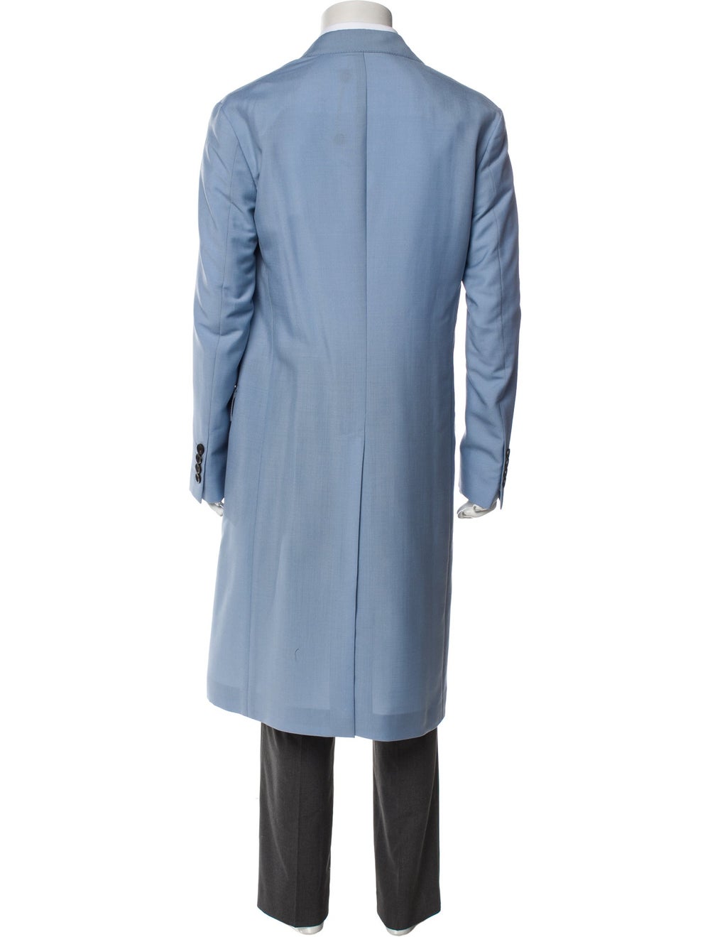 Lanvin Mohair Trench Coat Blue - image 3