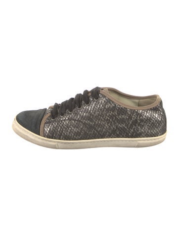 Lanvin Sneakers Embossed Leather Animal Print IT 39 | 9