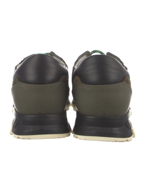 Lanvin Suede Printed Sneakers