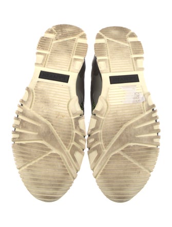 Lanvin Suede Printed Sneakers