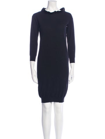 Lanvin Dresses Turtleneck Knee-Length Dress XS