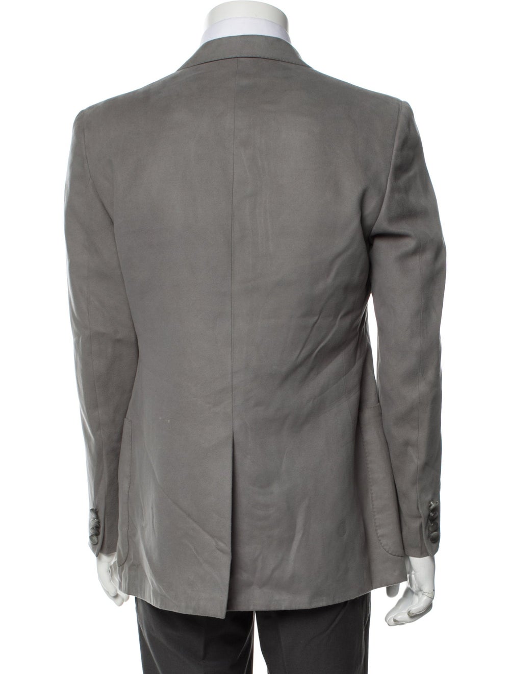 Lanvin Jacket Grey Deconstructed Lining Collar - image 3