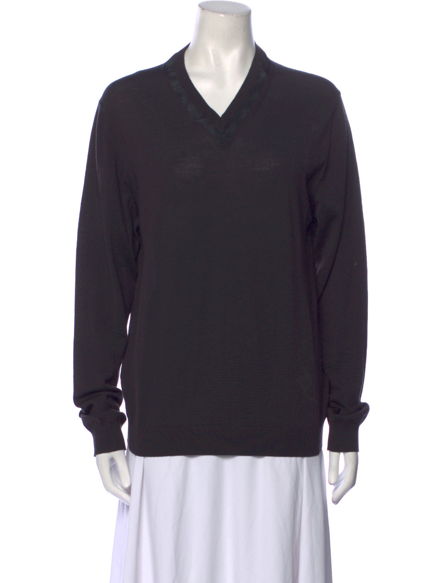 Toga Pulla V-Neck Sweater - Green Knitwear, Clothing - W6U21463 