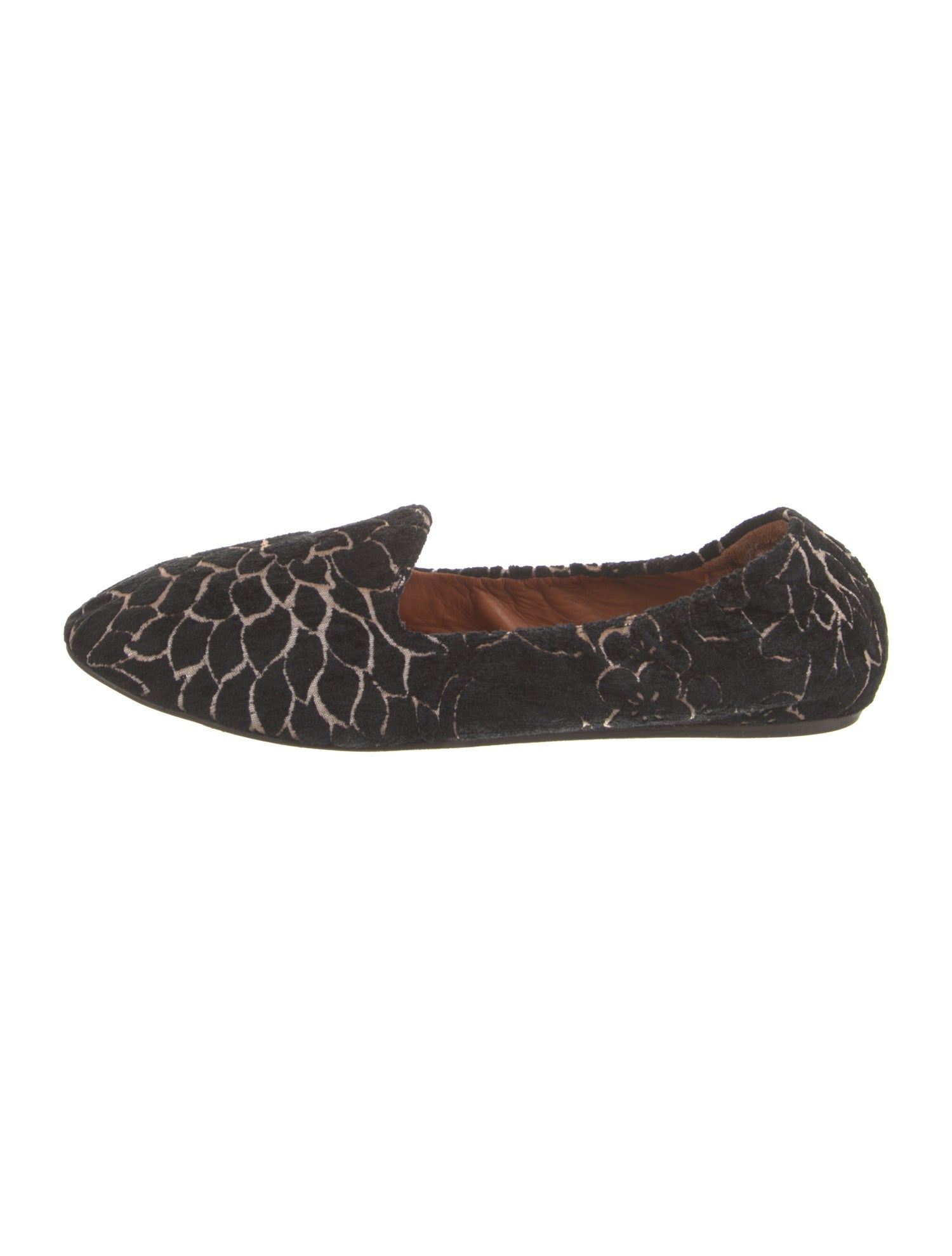 Lanvin Velvet Printed Loafers