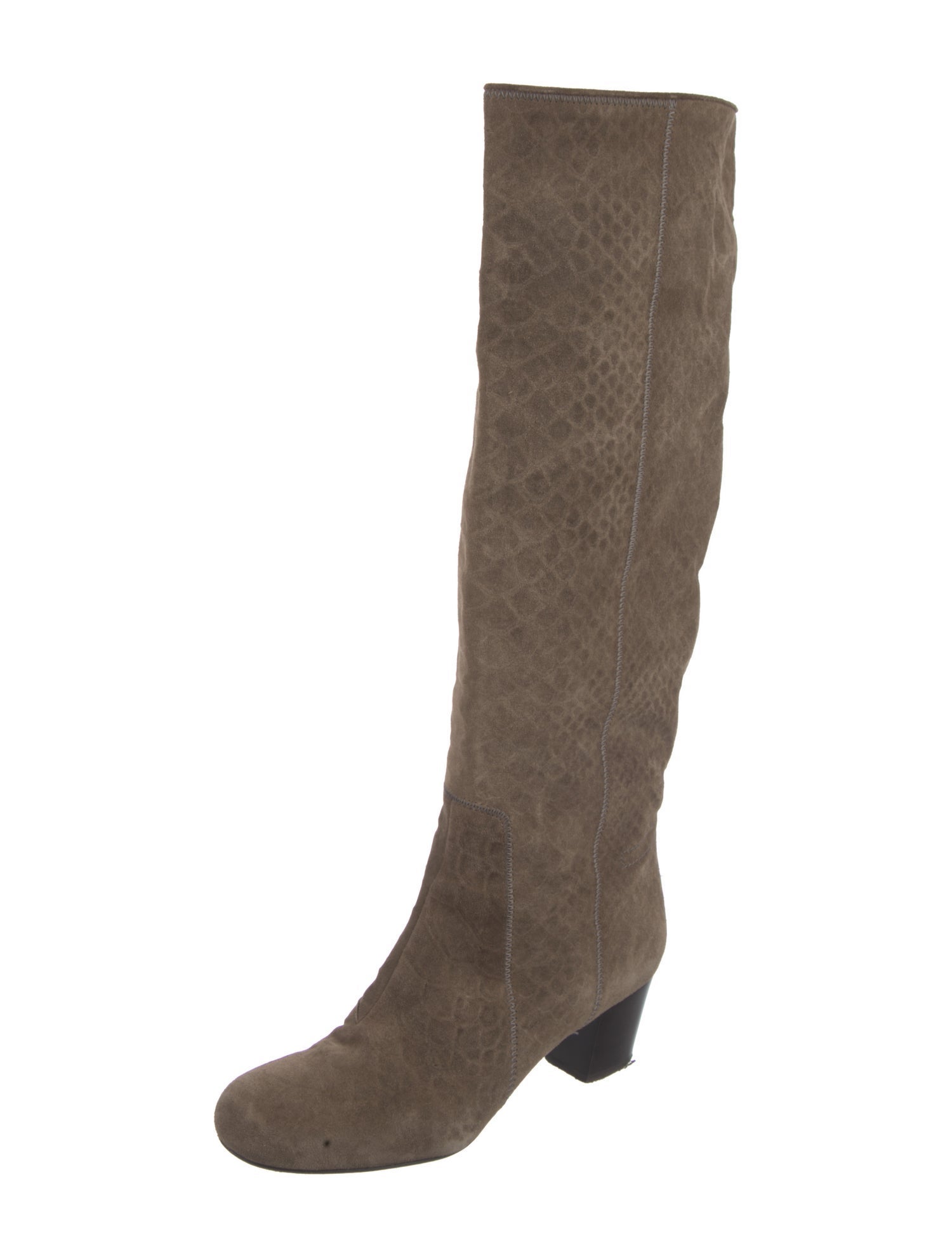 Lanvin Suede Riding Boots